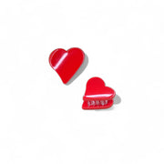 Ecofriendly Acetate 2 Pack Mini Heart Claws -Fruit Punch