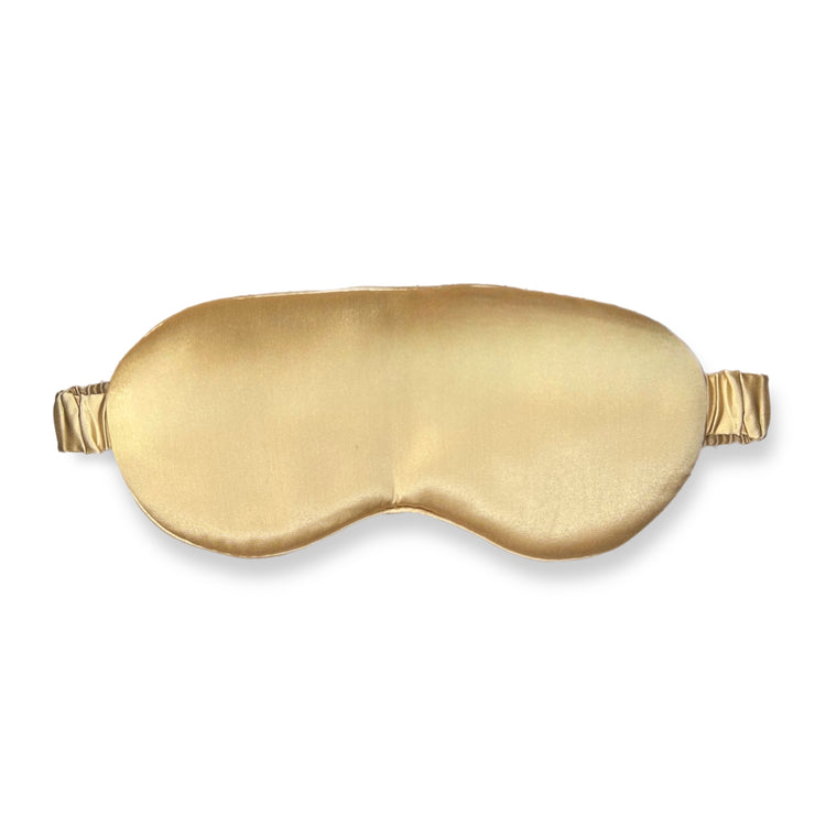 Premium Organic Silk Sleep Mask - Gold