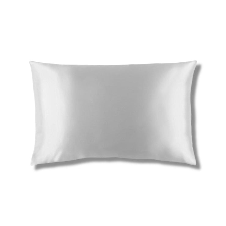 Queen Organic Silk Pillowcase - Light Grey