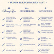 Skinny Silk Scrunchies - Champagne