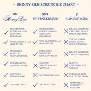 Skinny Silk Scrunchies - Dark Blue