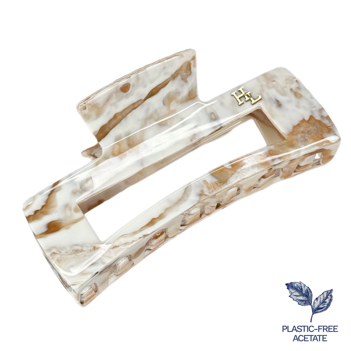 Ecofriendly Acetate Large Claw - Marble