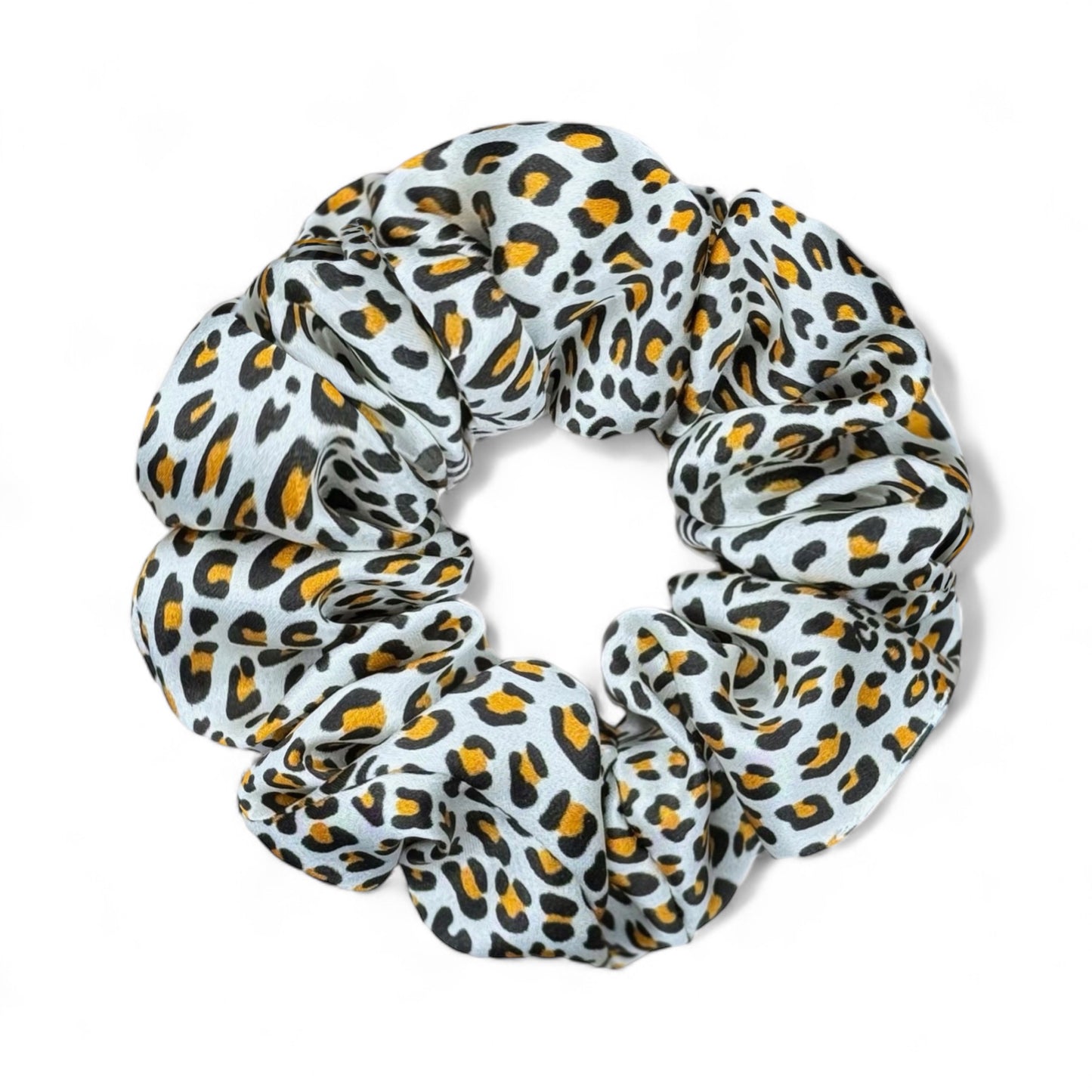 Organic Premium Silk Scrunchie - Spotted