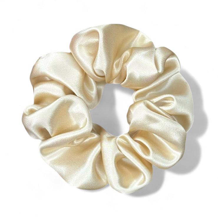 Organic Premium Silk Scrunchie - Jasmine