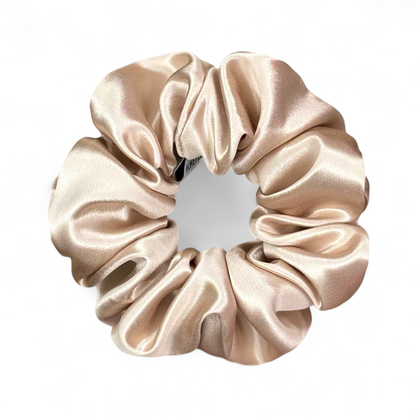 Organic Premium Silk Scrunchie - Champagne