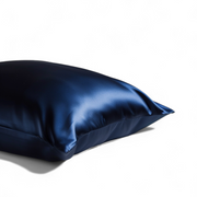 Queen Organic Silk Pillowcase - Blue