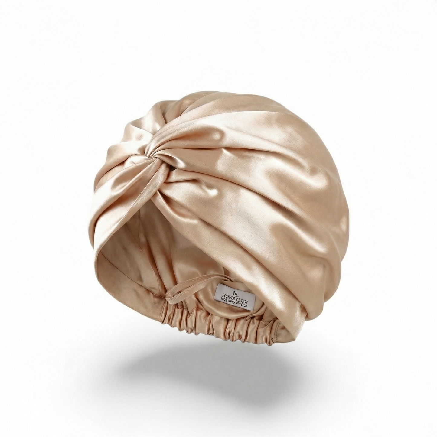 Organic Silk Hair Bonnet - Champagne