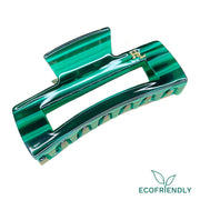Ecofriendly Acetate Large Claw - Emerald