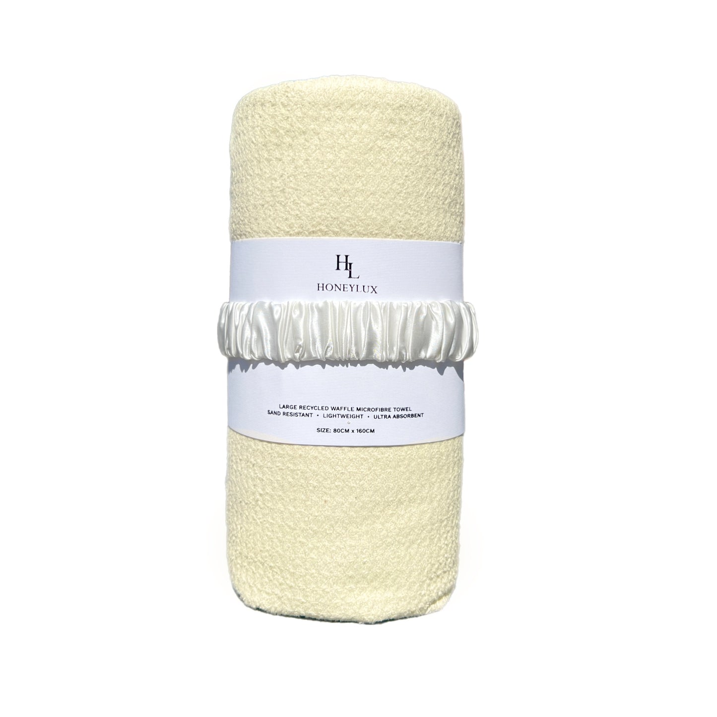 Large Waffle Towel - Pale Yellow