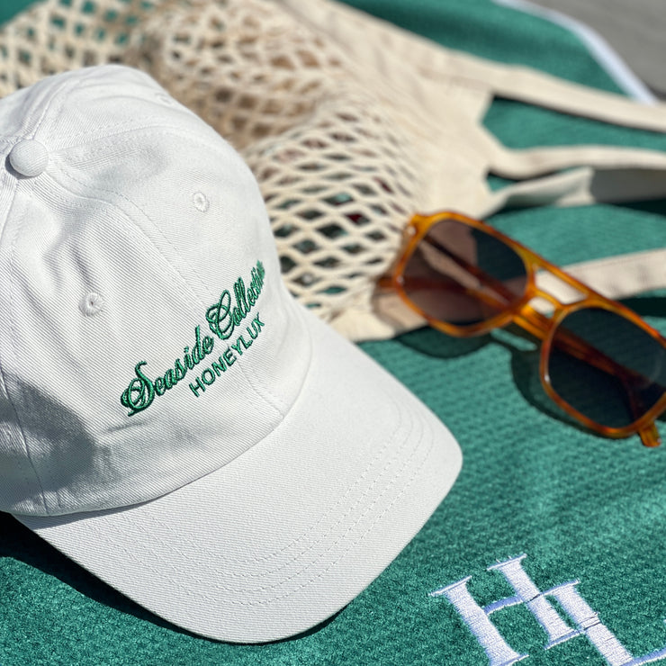 Silk Lined Dad Hat - White/Green