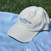 Silk Lined Dad Hat - White/Blue