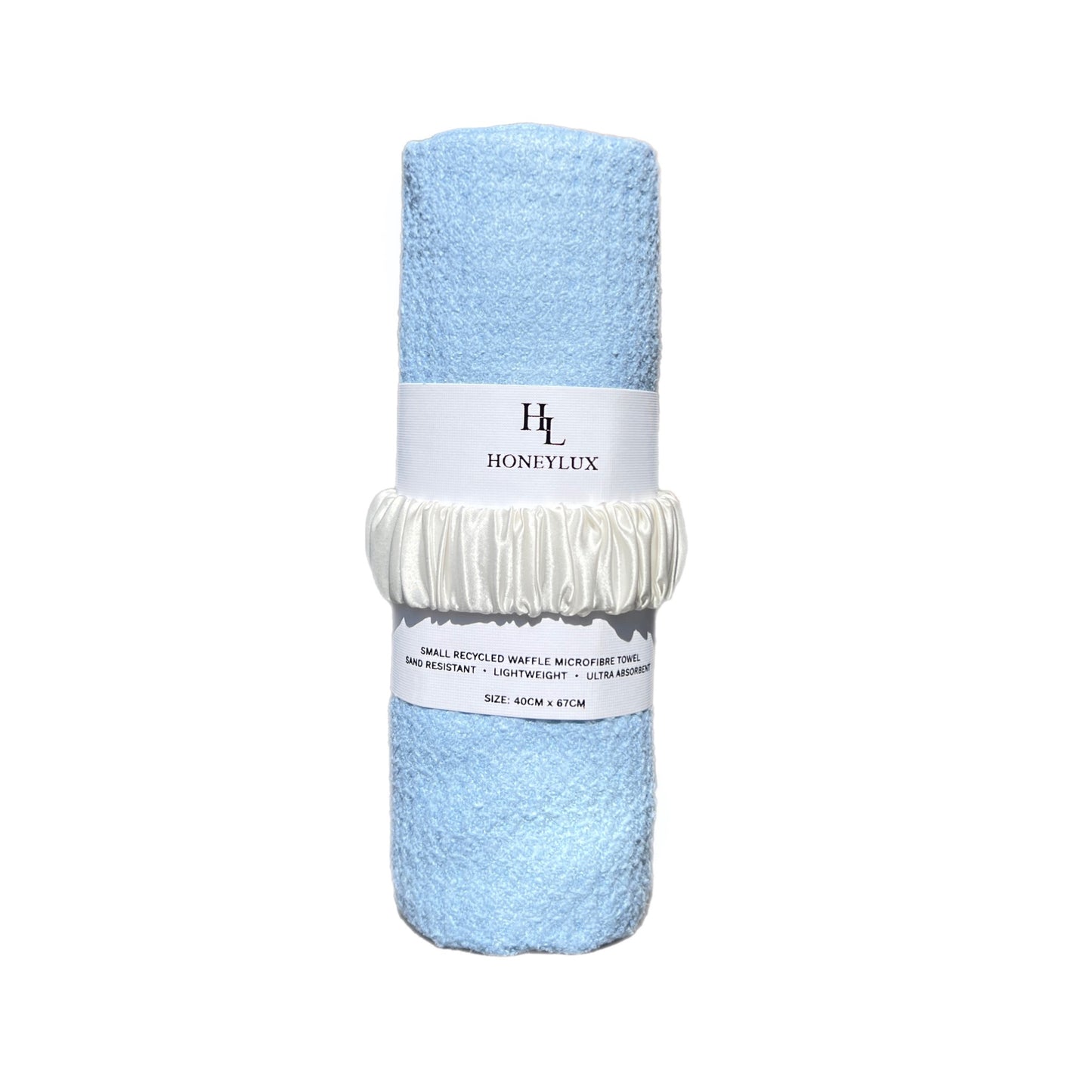 Small Waffle Towel - Light Blue