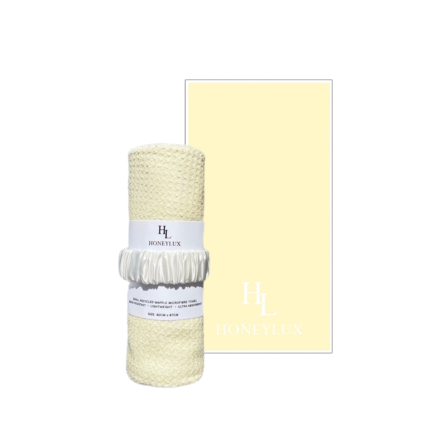 Small Waffle Towel - Pale Yellow