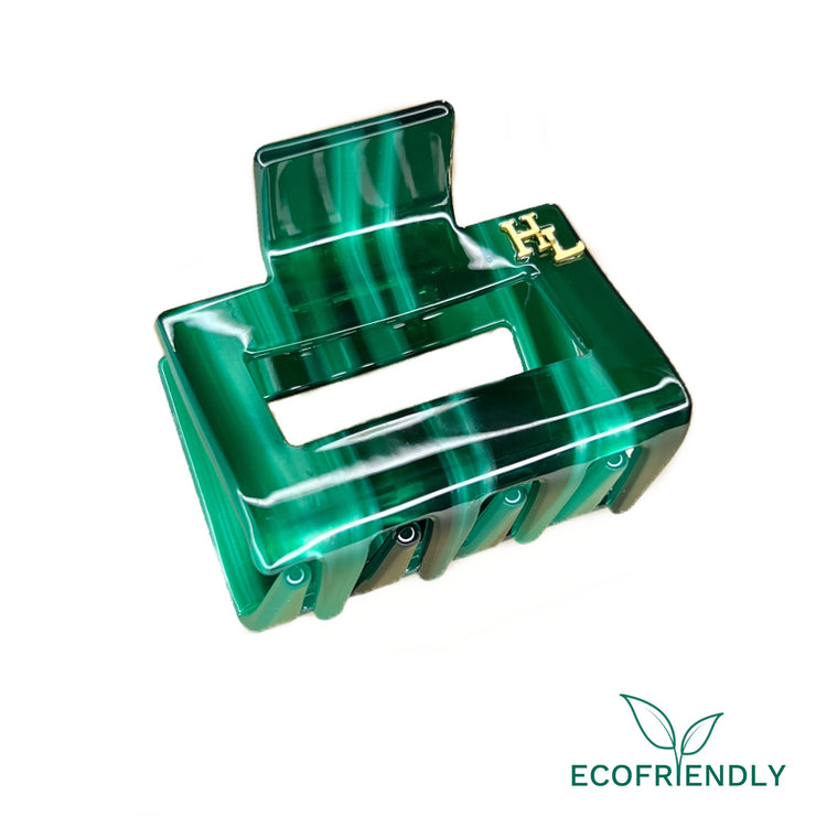 Ecofriendly Acetate Midi Clip - Emerald