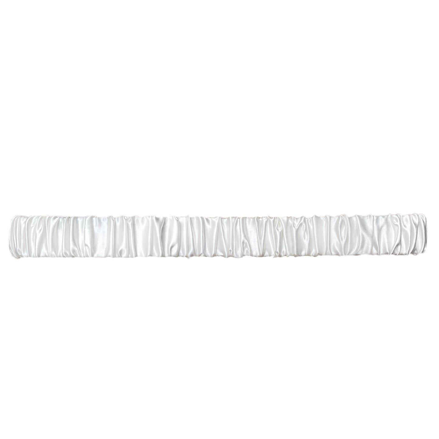 Midi Organic Silk Headband - White