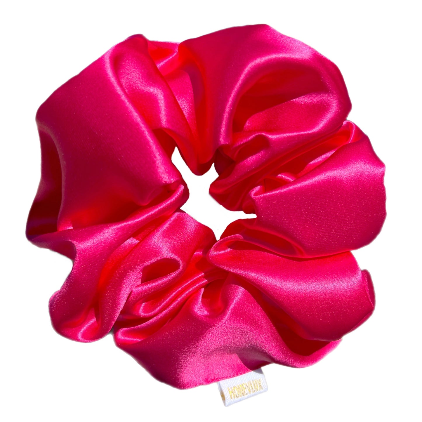 Organic XL Silk Scrunchie - Fuchsia