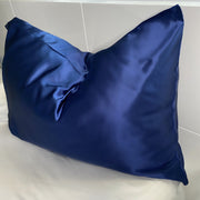 Queen Organic Silk Pillowcase - Blue