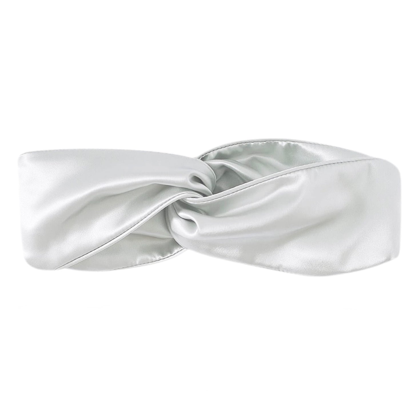 Organic Silk Headband - White