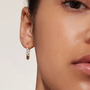 Pin Pearl Gold Earrings
