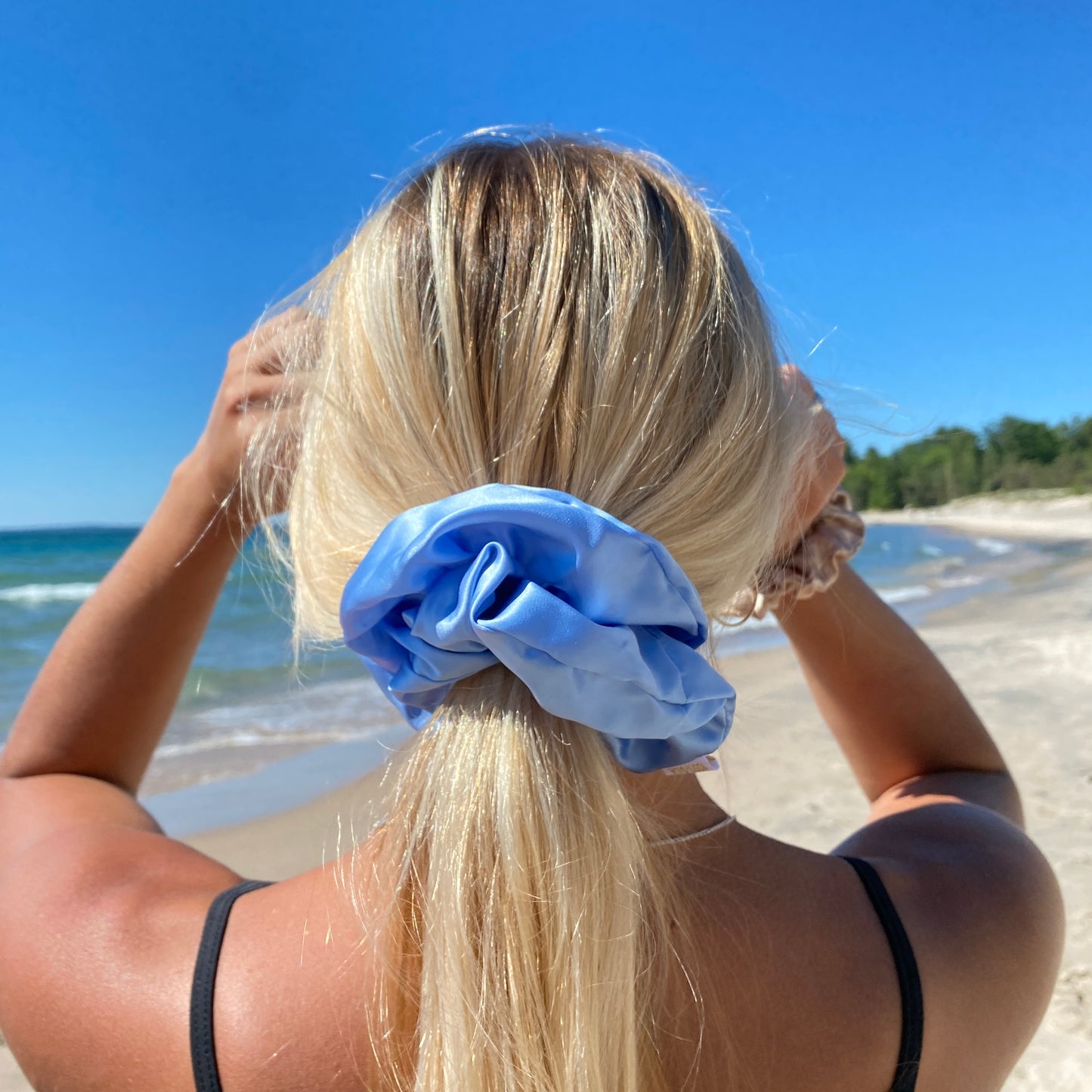 Organic XL Silk Scrunchie - Skyler