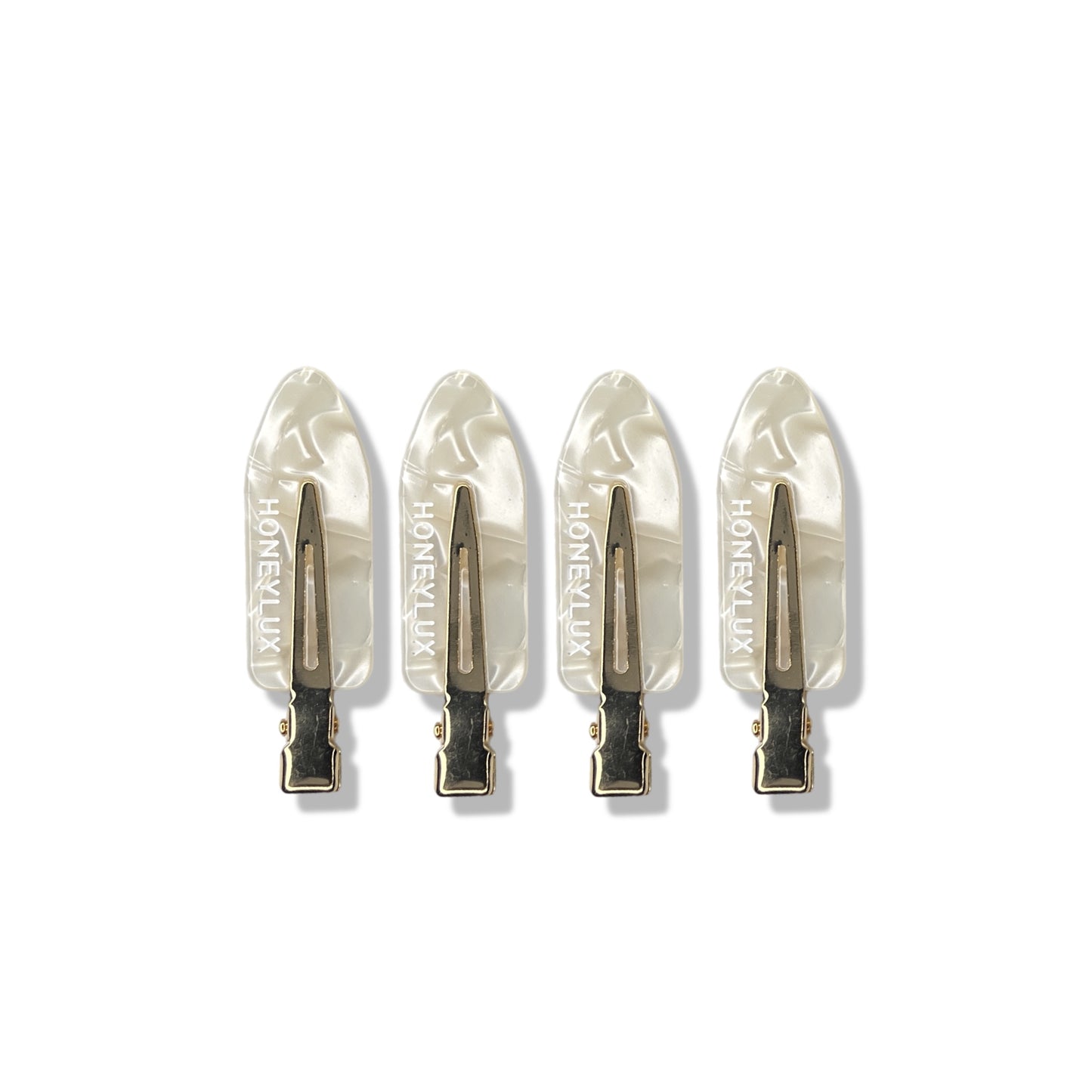 Ecofriendly No-Crease Hair Clips - Pearl