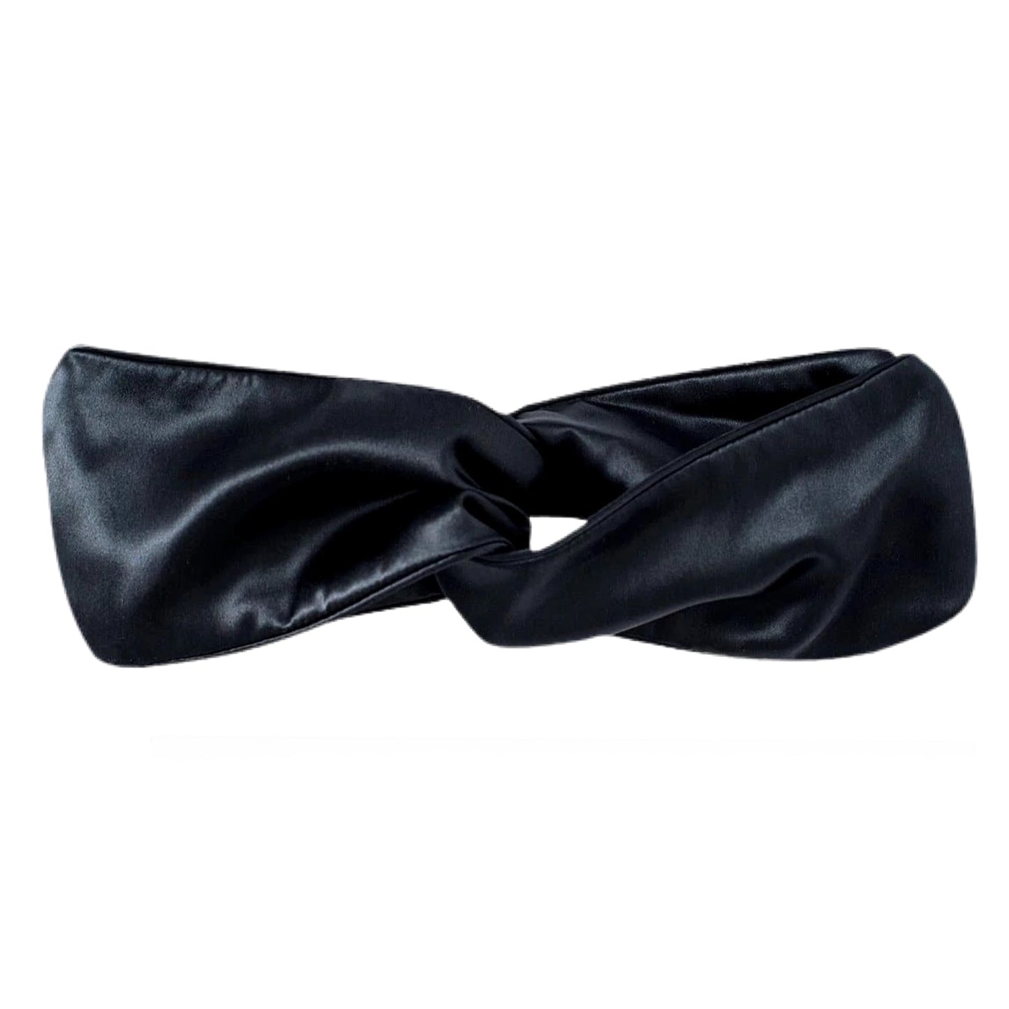 Organic Silk Headband - Black