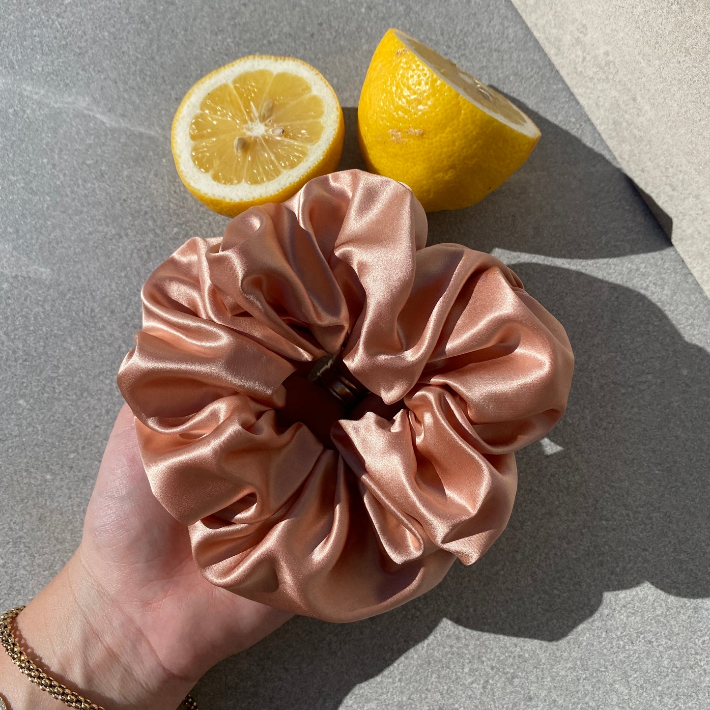 Organic XL Silk Scrunchie - St. Tropez