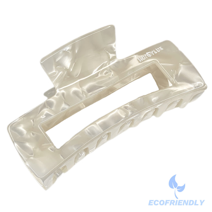 Ecofriendly Acetate Large Claw - Cream Pearl