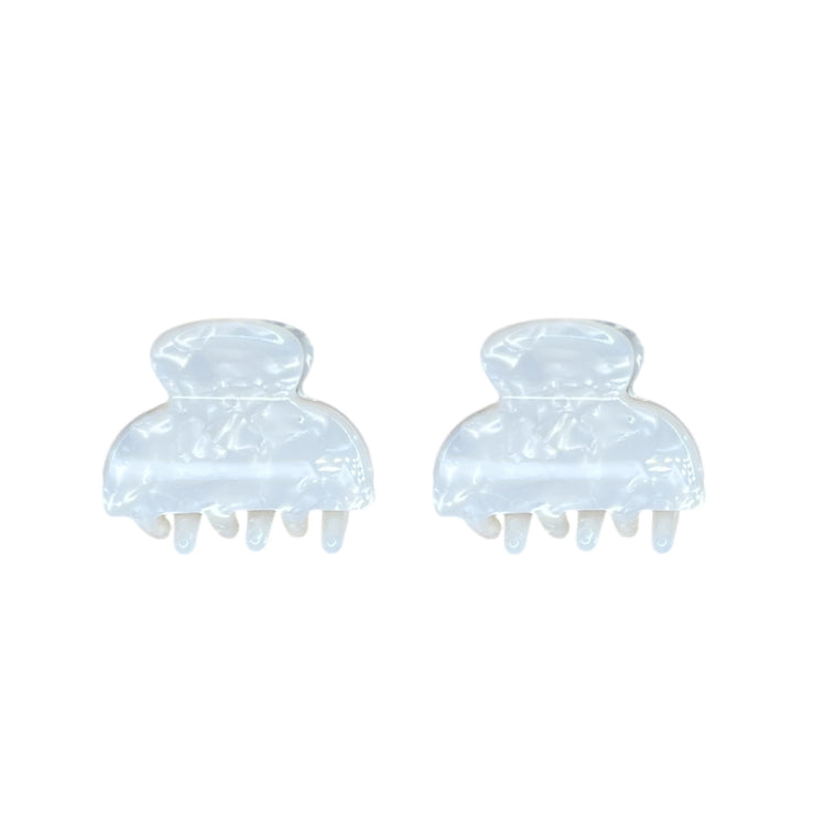 Ecofriendly Acetate 2 Pack Mini Claws - Pearl