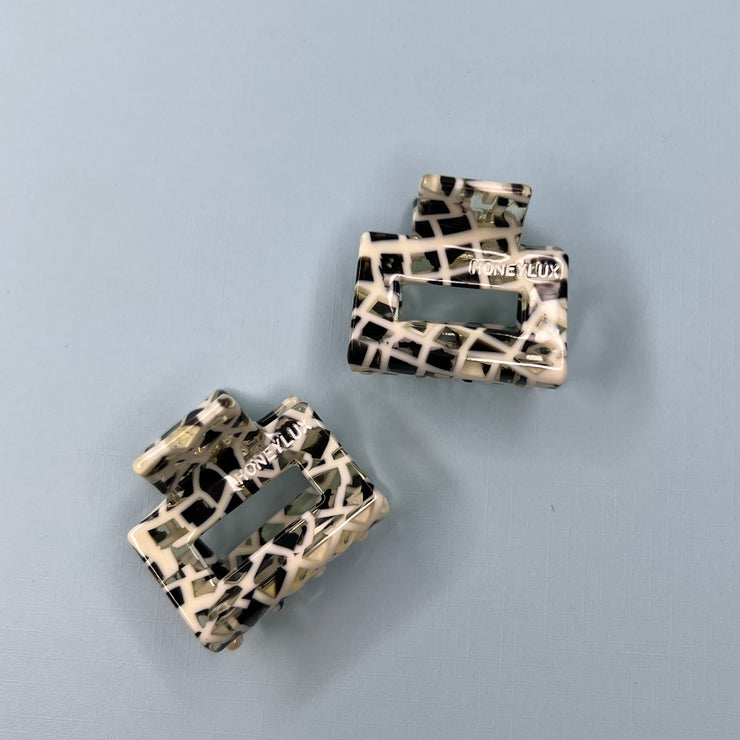 Ecofriendly Acetate 2 Pack Mini Square Claws - Mosaic