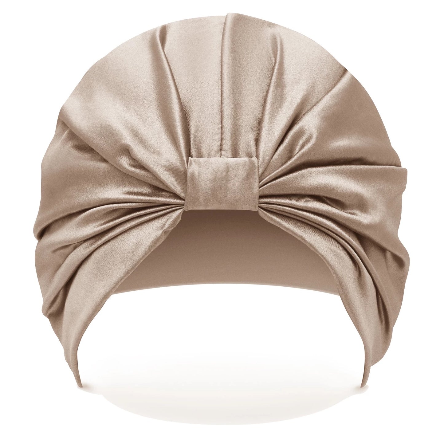 Organic Silk Hair Turban - Champagne