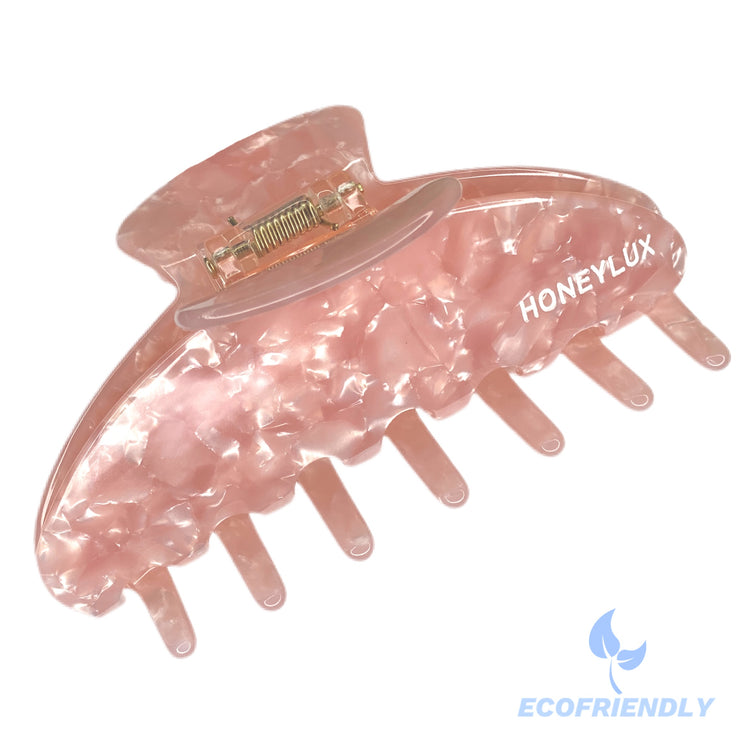 Ecofriendly Acetate Round Claw - Girly Pink