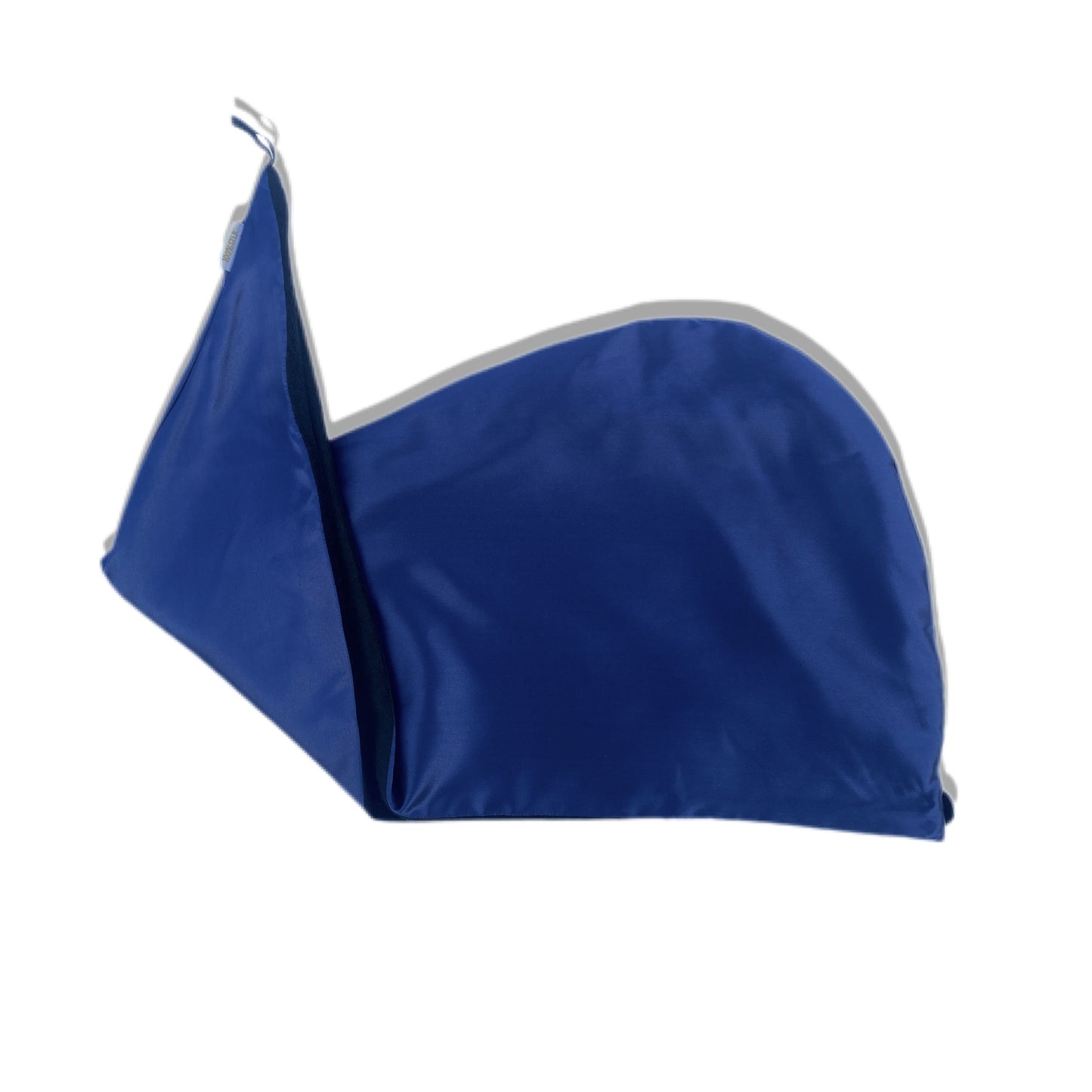 Reversible Silk Hair Wrap - Royal Blue