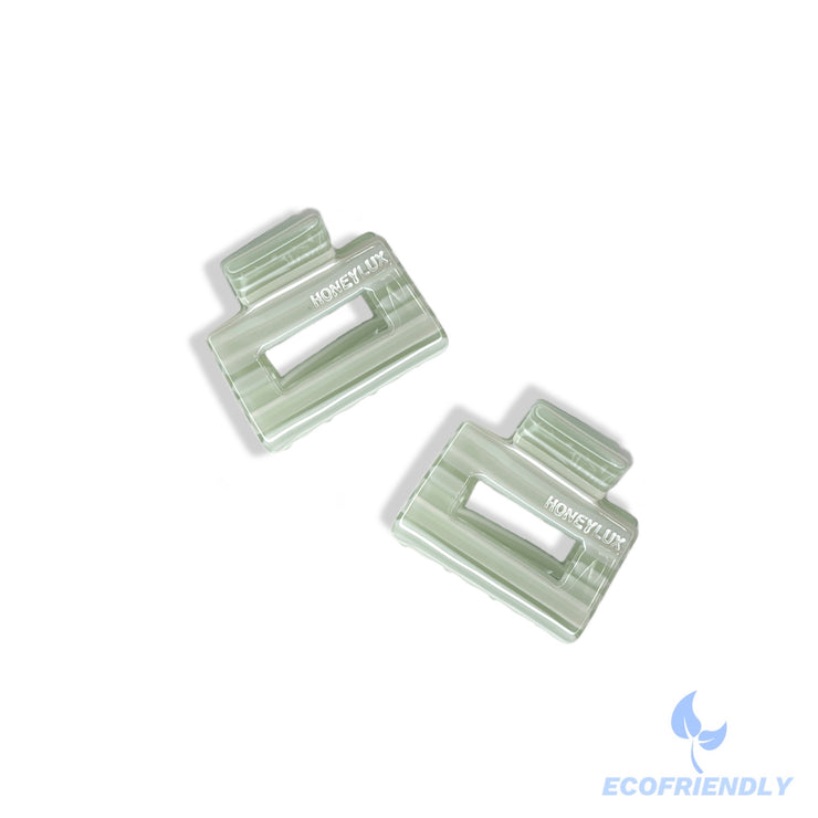 Ecofriendly Acetate 2 Pack Mini Square Claws - Olive