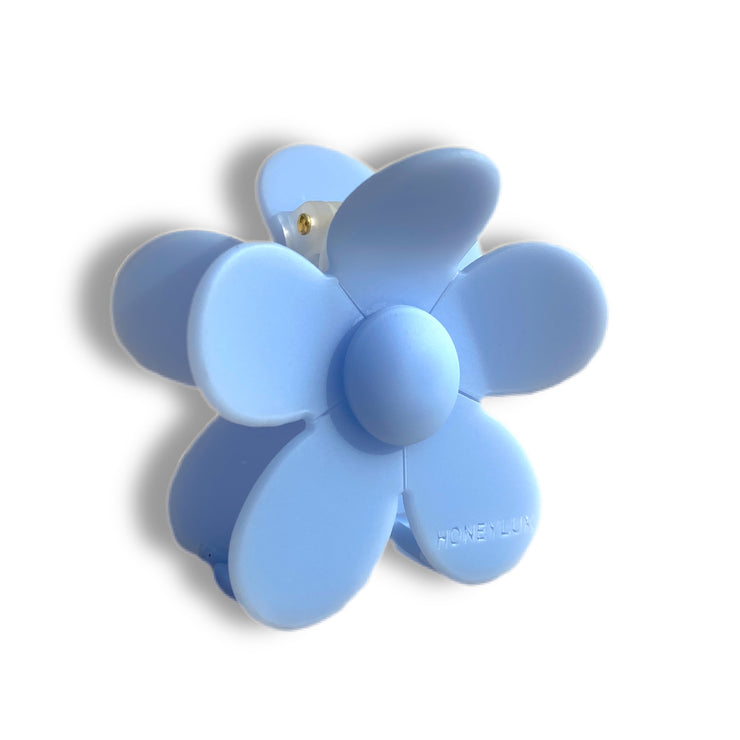 Ecofriendly Acetate Large Flower Clip - Baby Blue