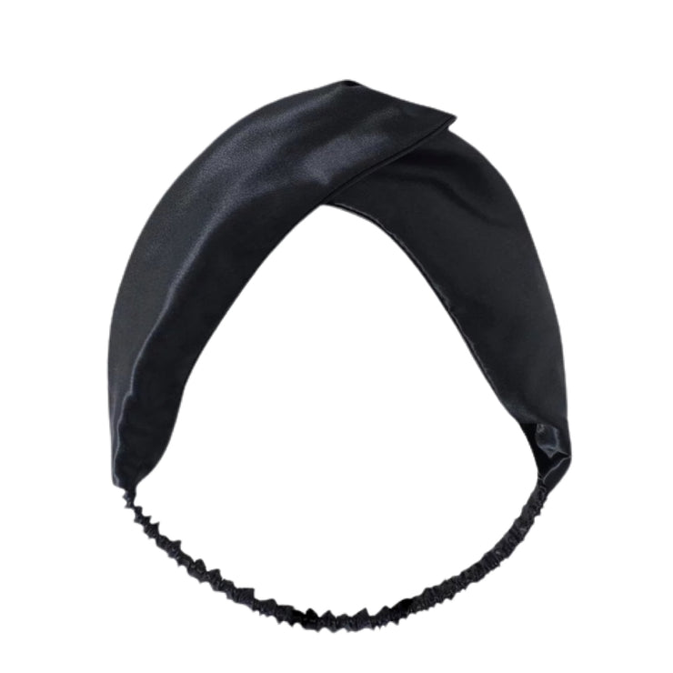 Organic Silk Headband - Black