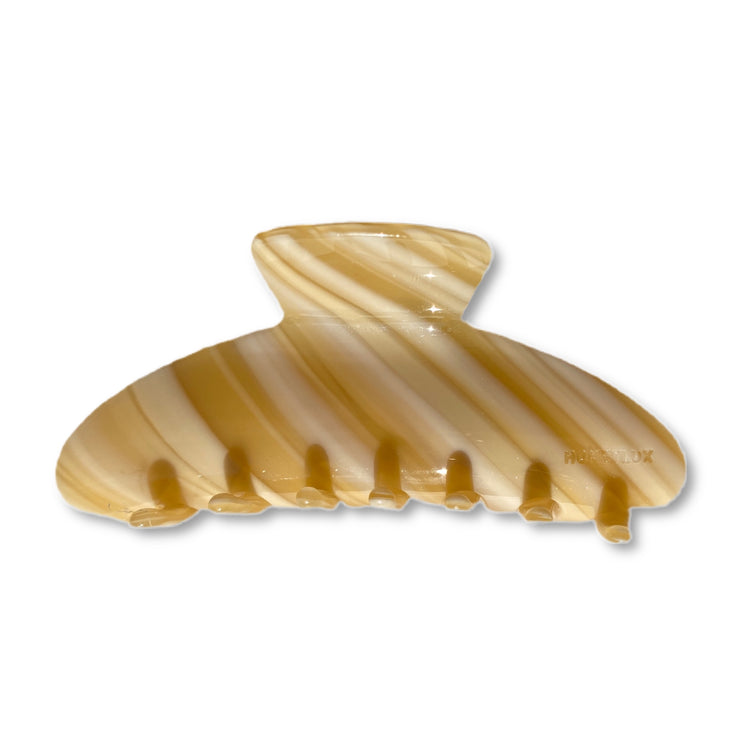 Ecofriendly Acetate Round Claw - Melted Caramel