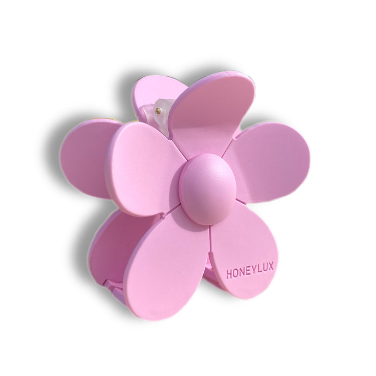 Ecofriendly Acetate Large Flower Clip - Candy Pink
